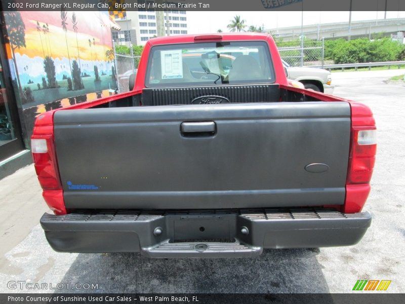Bright Red / Medium Prairie Tan 2002 Ford Ranger XL Regular Cab