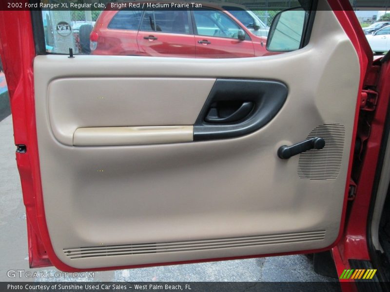 Bright Red / Medium Prairie Tan 2002 Ford Ranger XL Regular Cab