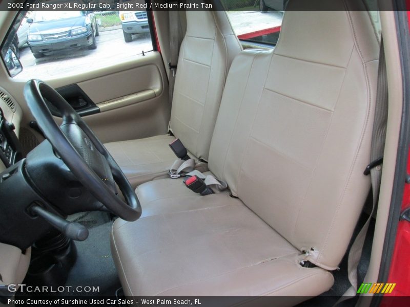 Bright Red / Medium Prairie Tan 2002 Ford Ranger XL Regular Cab
