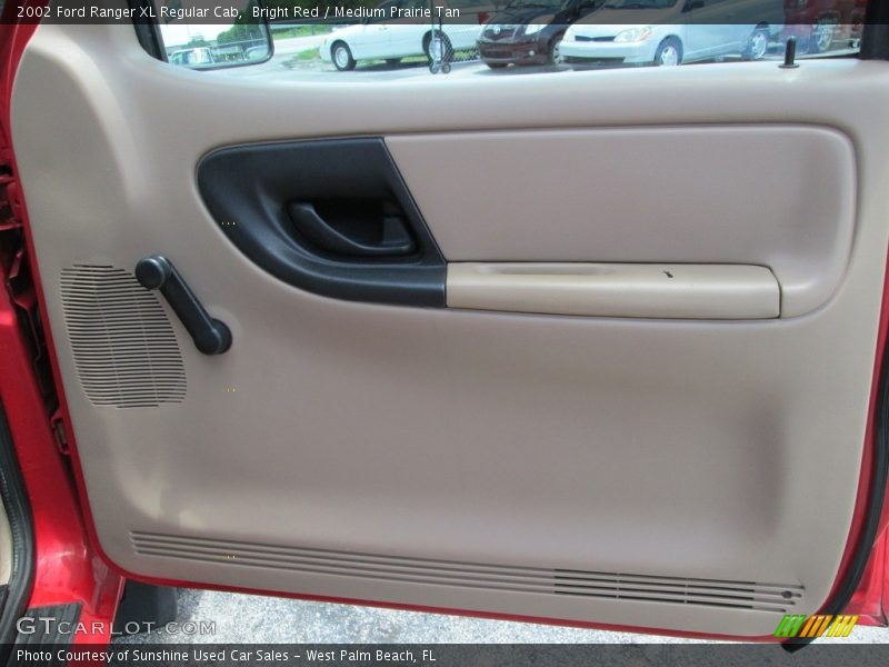 Bright Red / Medium Prairie Tan 2002 Ford Ranger XL Regular Cab