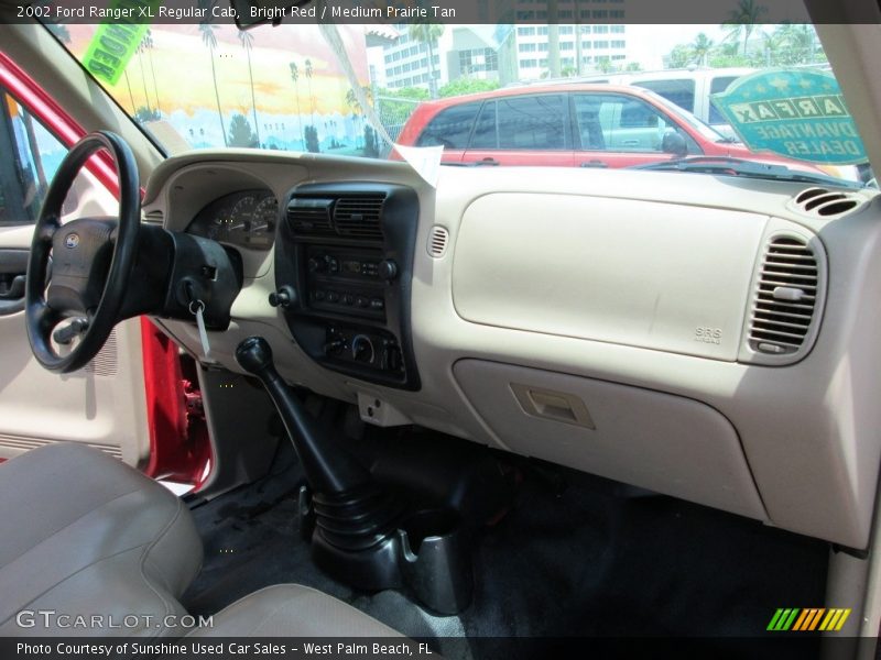 Bright Red / Medium Prairie Tan 2002 Ford Ranger XL Regular Cab