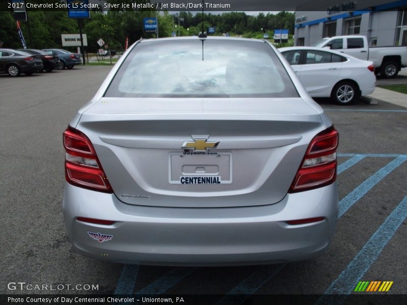 Silver Ice Metallic / Jet Black/Dark Titanium 2017 Chevrolet Sonic LS Sedan