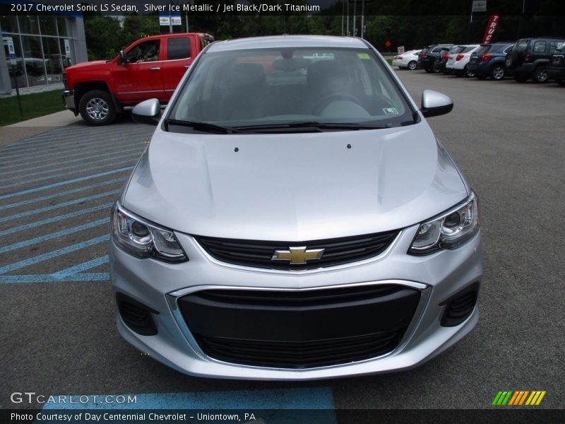 Silver Ice Metallic / Jet Black/Dark Titanium 2017 Chevrolet Sonic LS Sedan