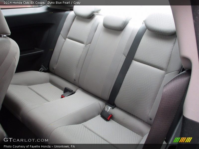 Dyno Blue Pearl / Gray 2014 Honda Civic EX Coupe