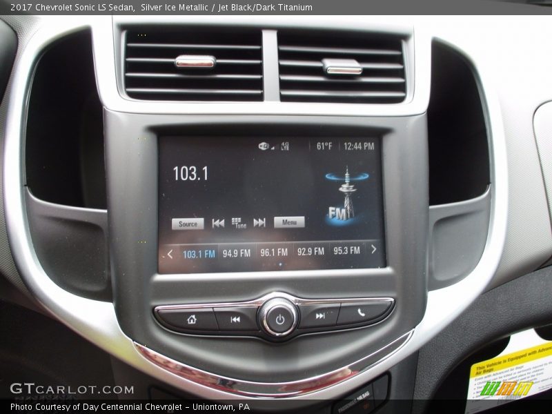 Silver Ice Metallic / Jet Black/Dark Titanium 2017 Chevrolet Sonic LS Sedan