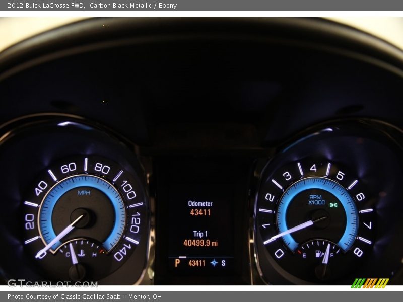 Carbon Black Metallic / Ebony 2012 Buick LaCrosse FWD