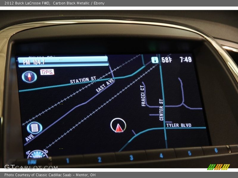 Carbon Black Metallic / Ebony 2012 Buick LaCrosse FWD