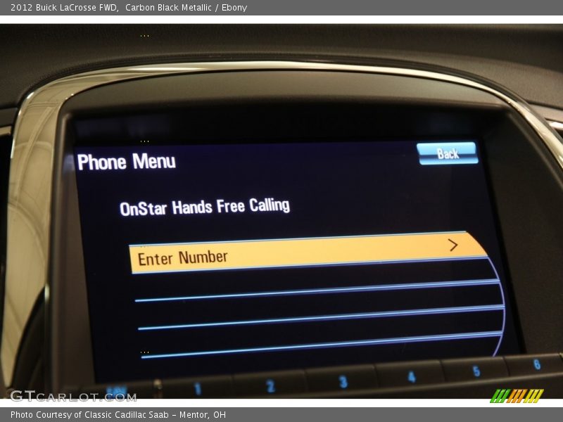 Carbon Black Metallic / Ebony 2012 Buick LaCrosse FWD