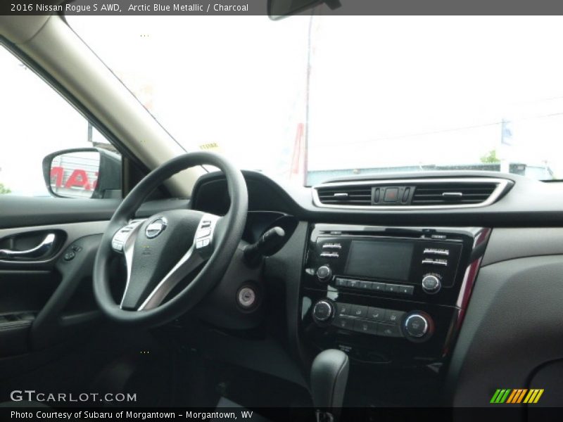 Arctic Blue Metallic / Charcoal 2016 Nissan Rogue S AWD