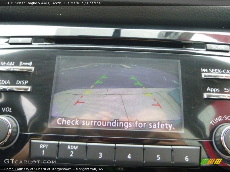 Arctic Blue Metallic / Charcoal 2016 Nissan Rogue S AWD