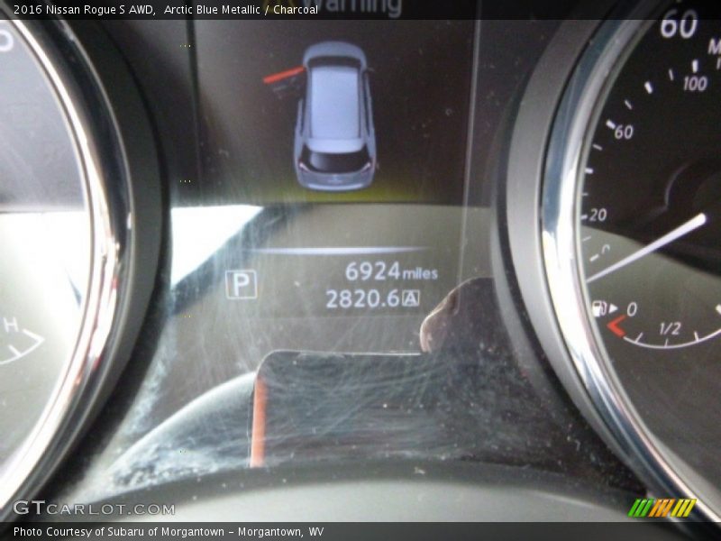 Arctic Blue Metallic / Charcoal 2016 Nissan Rogue S AWD