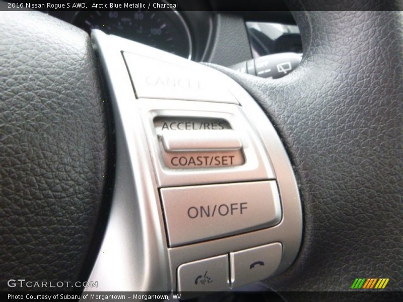 Arctic Blue Metallic / Charcoal 2016 Nissan Rogue S AWD