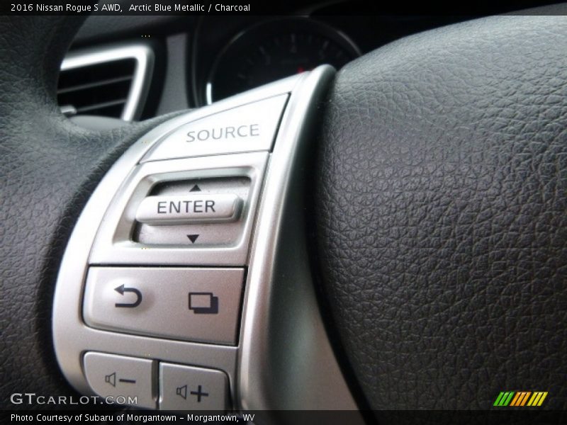 Arctic Blue Metallic / Charcoal 2016 Nissan Rogue S AWD