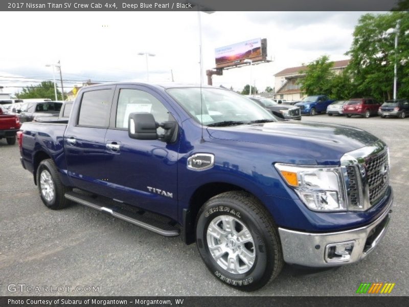 Deep Blue Pearl / Black 2017 Nissan Titan SV Crew Cab 4x4