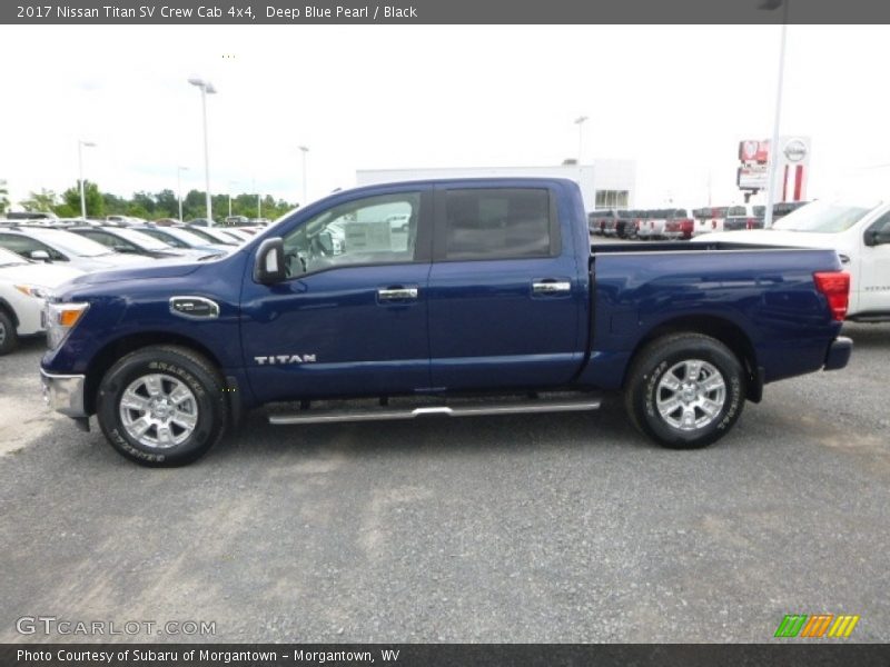 Deep Blue Pearl / Black 2017 Nissan Titan SV Crew Cab 4x4