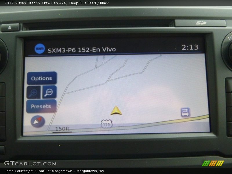Navigation of 2017 Titan SV Crew Cab 4x4