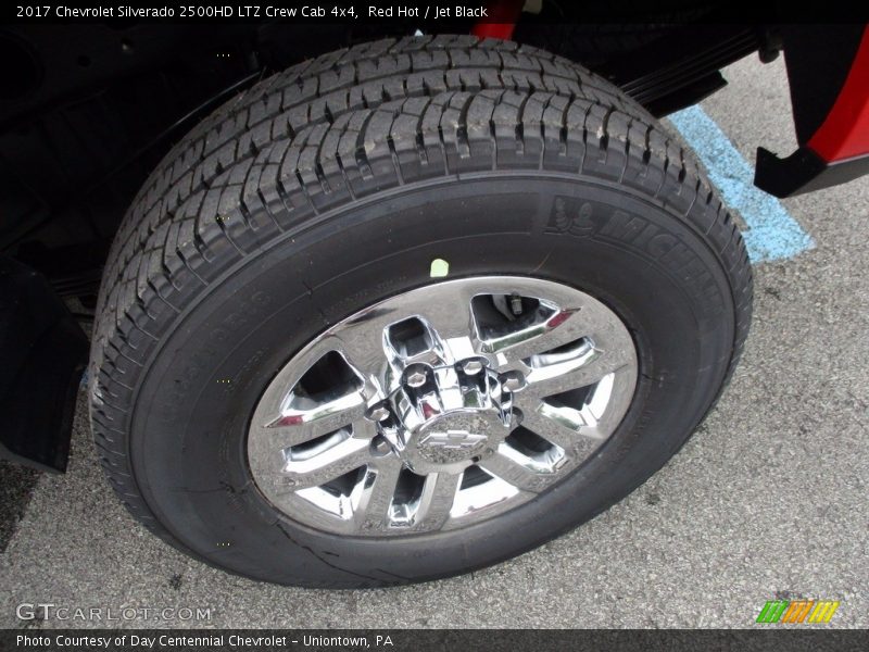 Red Hot / Jet Black 2017 Chevrolet Silverado 2500HD LTZ Crew Cab 4x4