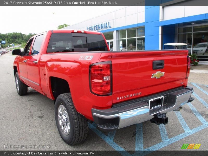 Red Hot / Jet Black 2017 Chevrolet Silverado 2500HD LTZ Crew Cab 4x4