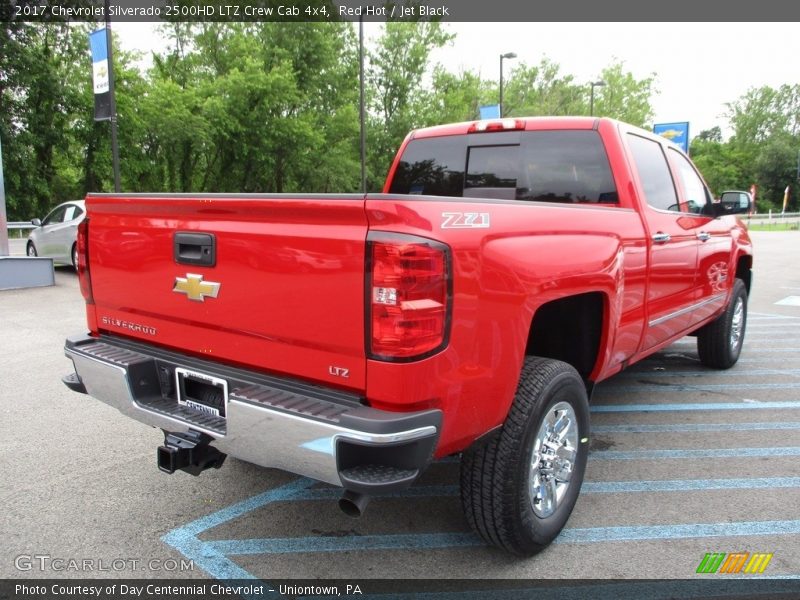 Red Hot / Jet Black 2017 Chevrolet Silverado 2500HD LTZ Crew Cab 4x4
