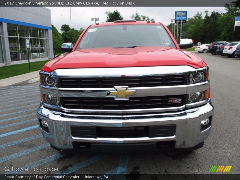 Red Hot / Jet Black 2017 Chevrolet Silverado 2500HD LTZ Crew Cab 4x4