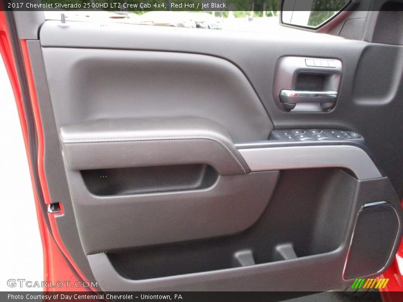 Red Hot / Jet Black 2017 Chevrolet Silverado 2500HD LTZ Crew Cab 4x4