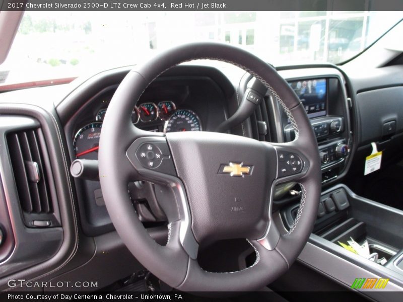 Red Hot / Jet Black 2017 Chevrolet Silverado 2500HD LTZ Crew Cab 4x4
