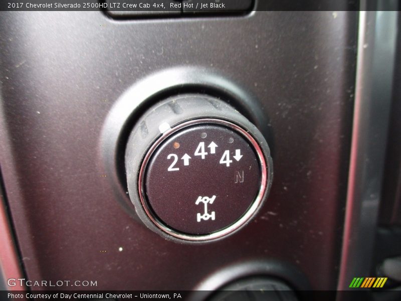 Red Hot / Jet Black 2017 Chevrolet Silverado 2500HD LTZ Crew Cab 4x4
