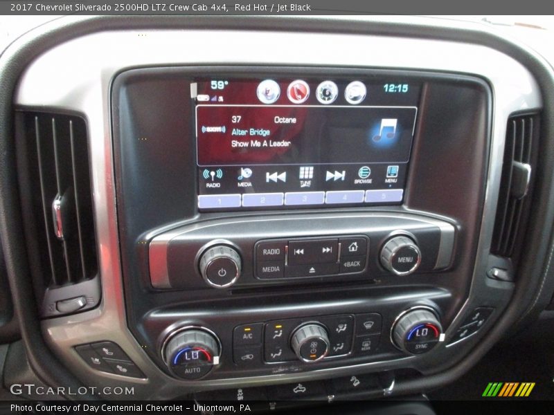Red Hot / Jet Black 2017 Chevrolet Silverado 2500HD LTZ Crew Cab 4x4