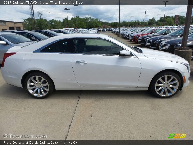 Crystal White Tricoat / Jet Black 2017 Cadillac ATS AWD