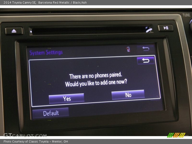 Barcelona Red Metallic / Black/Ash 2014 Toyota Camry SE