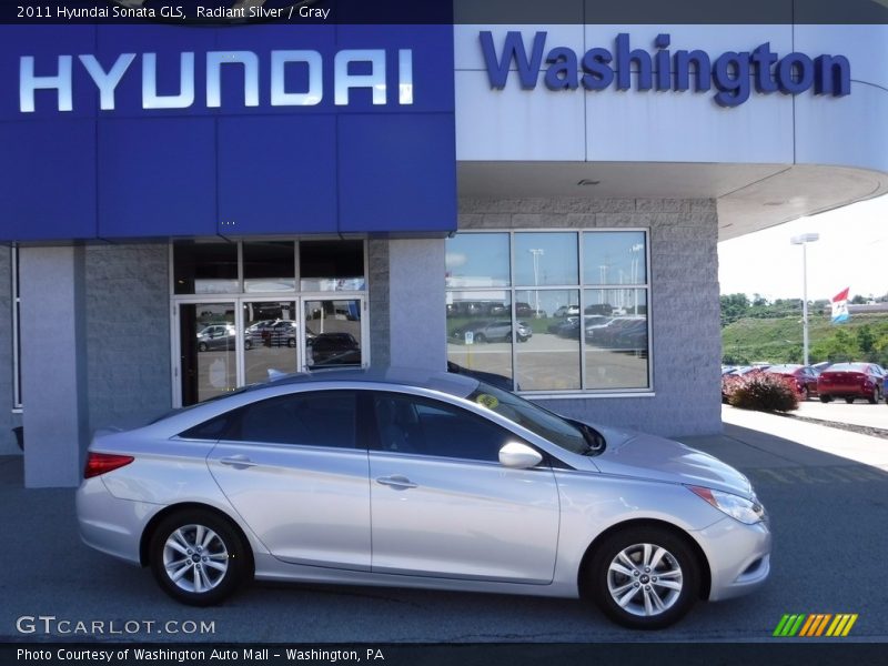 Radiant Silver / Gray 2011 Hyundai Sonata GLS