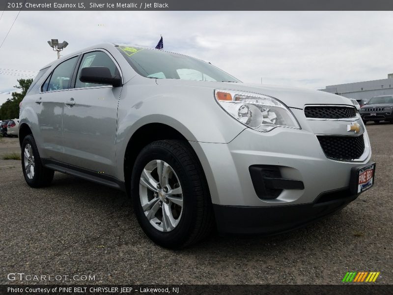 Silver Ice Metallic / Jet Black 2015 Chevrolet Equinox LS