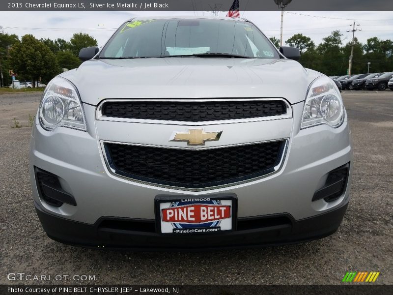 Silver Ice Metallic / Jet Black 2015 Chevrolet Equinox LS