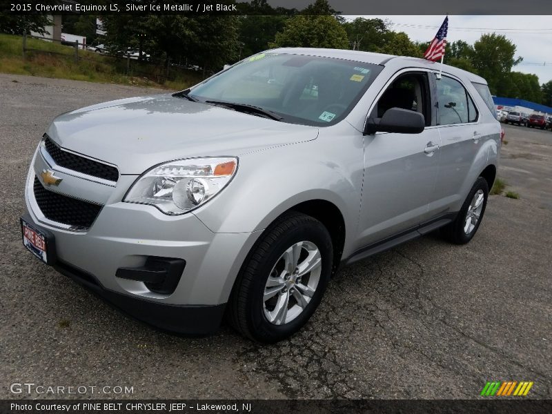 Silver Ice Metallic / Jet Black 2015 Chevrolet Equinox LS