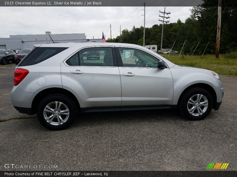 Silver Ice Metallic / Jet Black 2015 Chevrolet Equinox LS