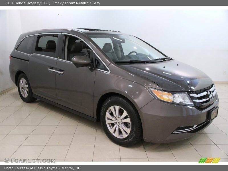 Smoky Topaz Metallic / Gray 2014 Honda Odyssey EX-L