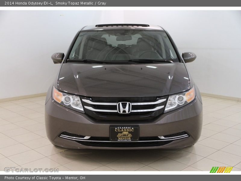 Smoky Topaz Metallic / Gray 2014 Honda Odyssey EX-L