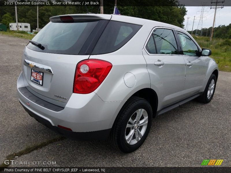 Silver Ice Metallic / Jet Black 2015 Chevrolet Equinox LS