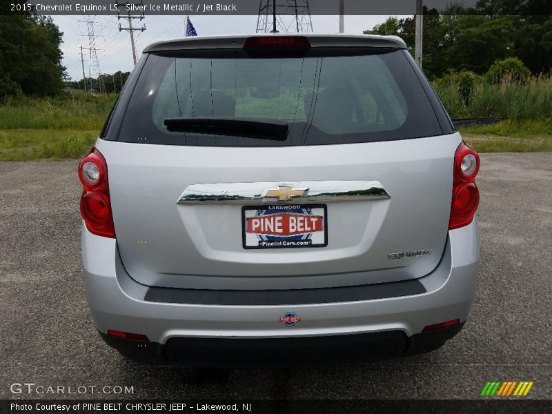 Silver Ice Metallic / Jet Black 2015 Chevrolet Equinox LS