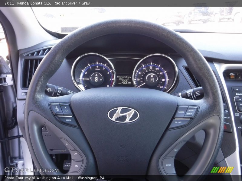Radiant Silver / Gray 2011 Hyundai Sonata GLS