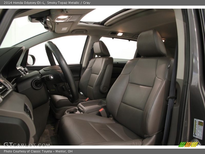 Smoky Topaz Metallic / Gray 2014 Honda Odyssey EX-L