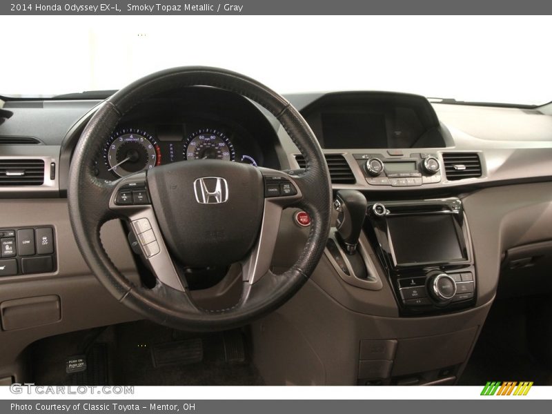 Smoky Topaz Metallic / Gray 2014 Honda Odyssey EX-L