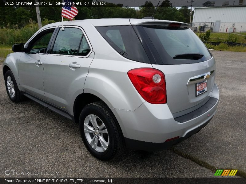 Silver Ice Metallic / Jet Black 2015 Chevrolet Equinox LS