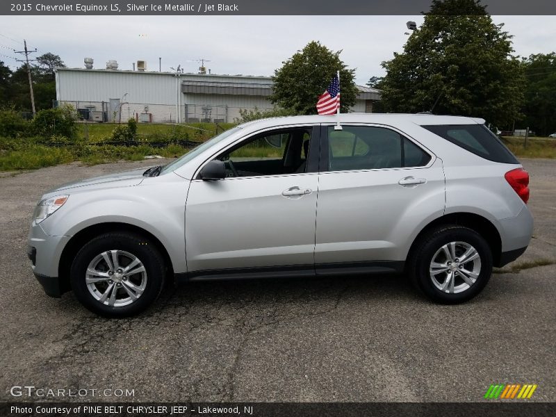 Silver Ice Metallic / Jet Black 2015 Chevrolet Equinox LS
