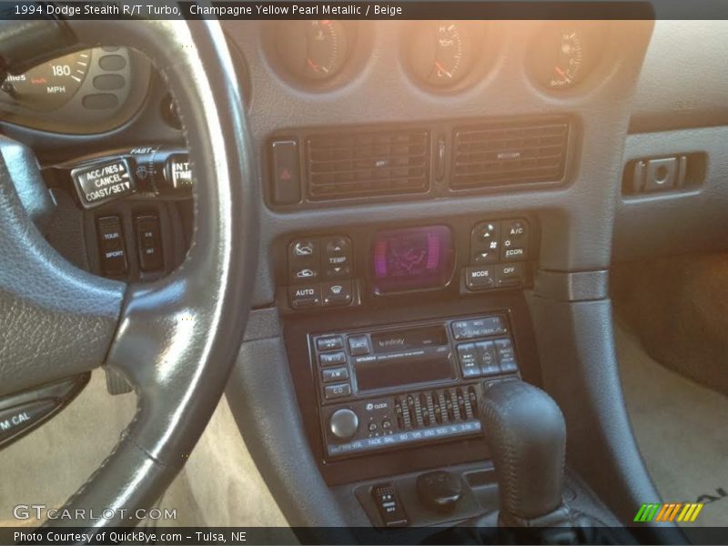 Champagne Yellow Pearl Metallic / Beige 1994 Dodge Stealth R/T Turbo