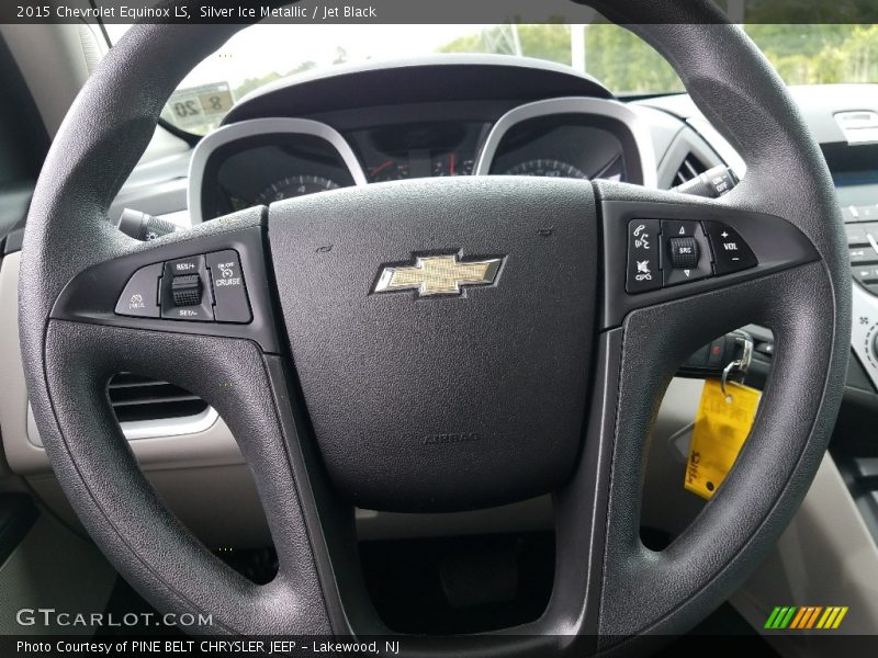Silver Ice Metallic / Jet Black 2015 Chevrolet Equinox LS