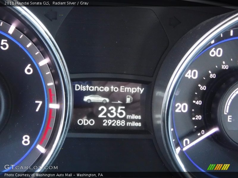 Radiant Silver / Gray 2011 Hyundai Sonata GLS