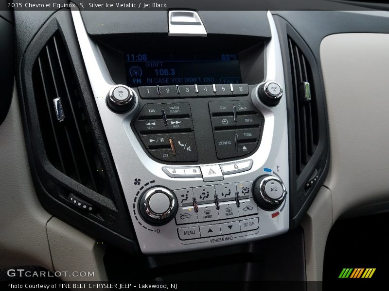 Silver Ice Metallic / Jet Black 2015 Chevrolet Equinox LS