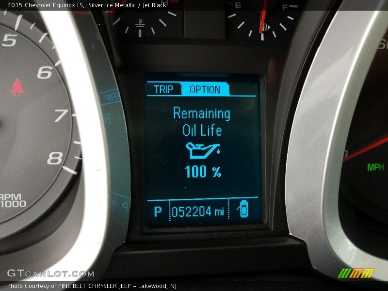 Silver Ice Metallic / Jet Black 2015 Chevrolet Equinox LS