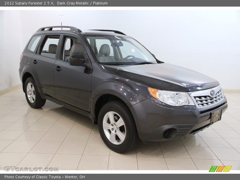Dark Gray Metallic / Platinum 2012 Subaru Forester 2.5 X